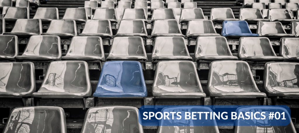 stadium seats in grey and blue in the football stadium of the future